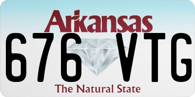 AR license plate 676VTG