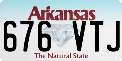 AR license plate 676VTJ