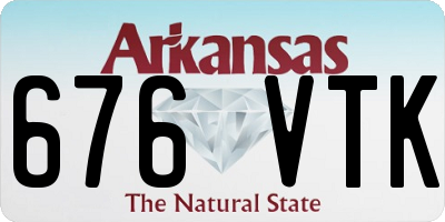 AR license plate 676VTK