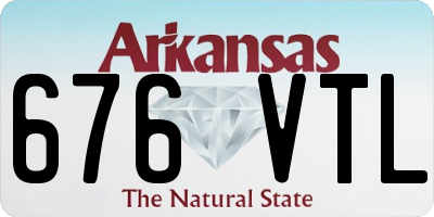 AR license plate 676VTL