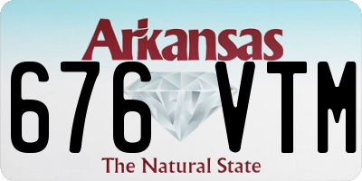 AR license plate 676VTM