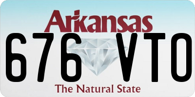AR license plate 676VTO