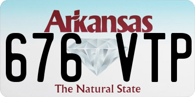 AR license plate 676VTP