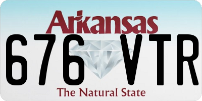 AR license plate 676VTR