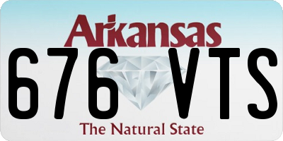 AR license plate 676VTS