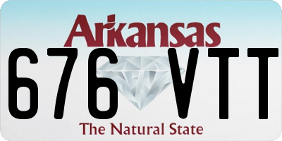 AR license plate 676VTT