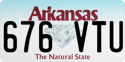 AR license plate 676VTU