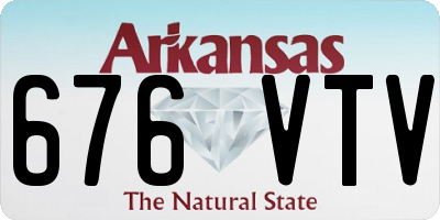 AR license plate 676VTV
