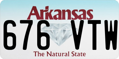 AR license plate 676VTW