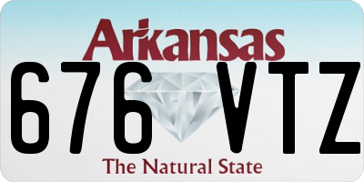 AR license plate 676VTZ