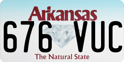 AR license plate 676VUC