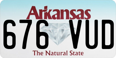 AR license plate 676VUD