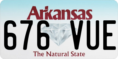 AR license plate 676VUE