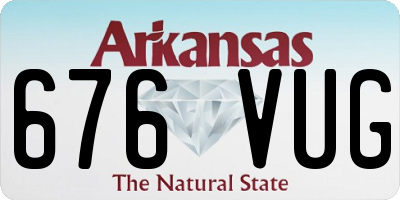 AR license plate 676VUG