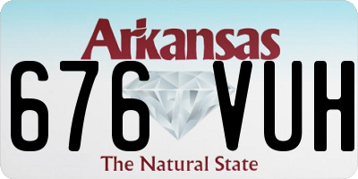 AR license plate 676VUH