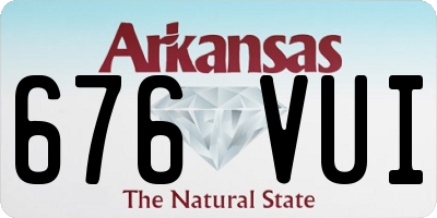 AR license plate 676VUI