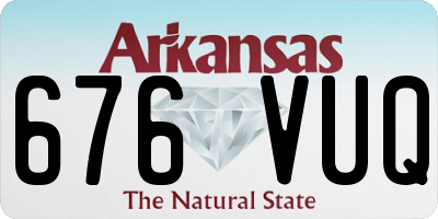 AR license plate 676VUQ