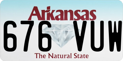 AR license plate 676VUW