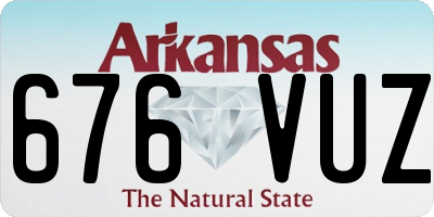 AR license plate 676VUZ