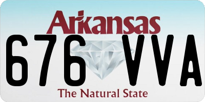 AR license plate 676VVA