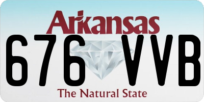 AR license plate 676VVB