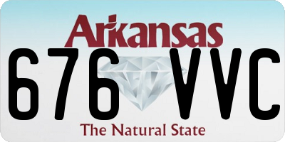 AR license plate 676VVC