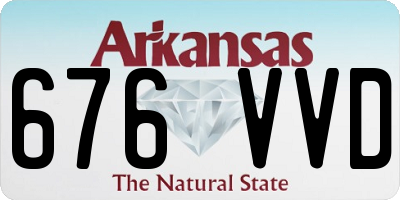 AR license plate 676VVD