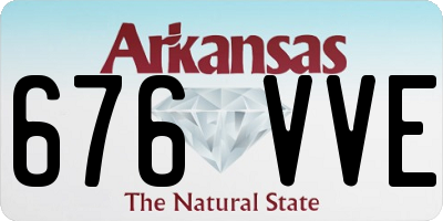 AR license plate 676VVE