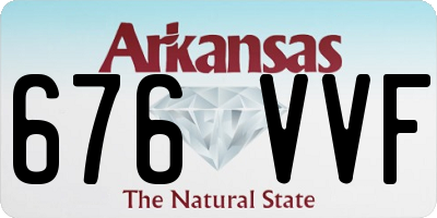 AR license plate 676VVF