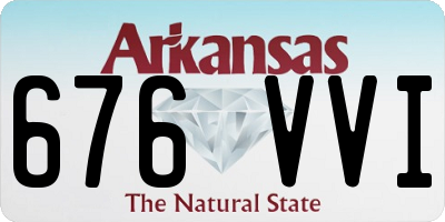 AR license plate 676VVI