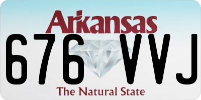 AR license plate 676VVJ