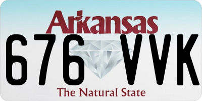AR license plate 676VVK