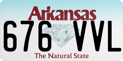 AR license plate 676VVL