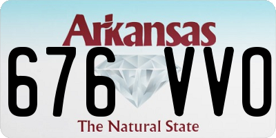 AR license plate 676VVO
