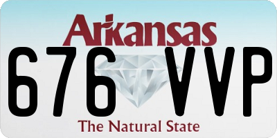 AR license plate 676VVP