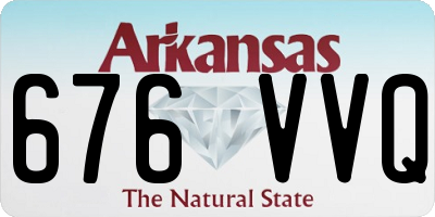 AR license plate 676VVQ