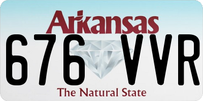 AR license plate 676VVR