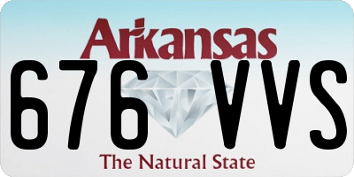 AR license plate 676VVS
