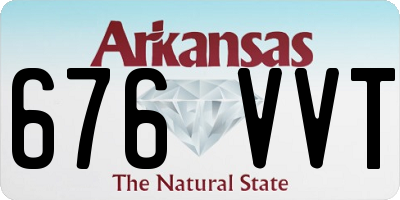 AR license plate 676VVT