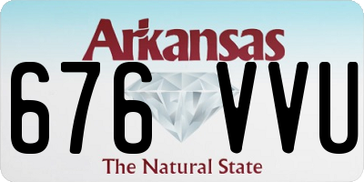 AR license plate 676VVU