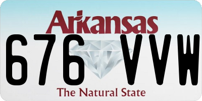 AR license plate 676VVW
