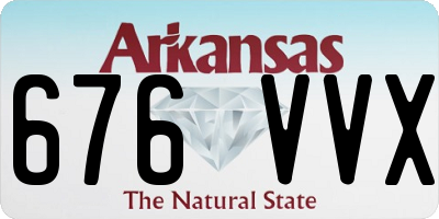 AR license plate 676VVX