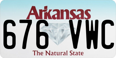 AR license plate 676VWC