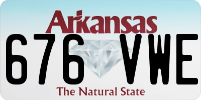 AR license plate 676VWE
