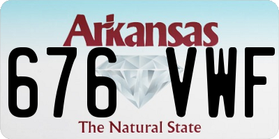 AR license plate 676VWF