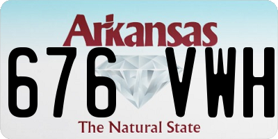AR license plate 676VWH
