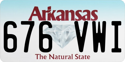 AR license plate 676VWI