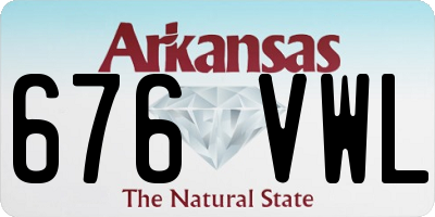 AR license plate 676VWL
