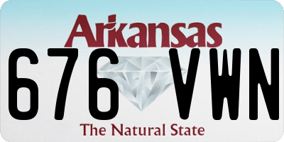 AR license plate 676VWN