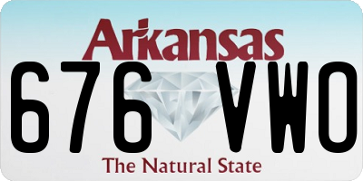 AR license plate 676VWO